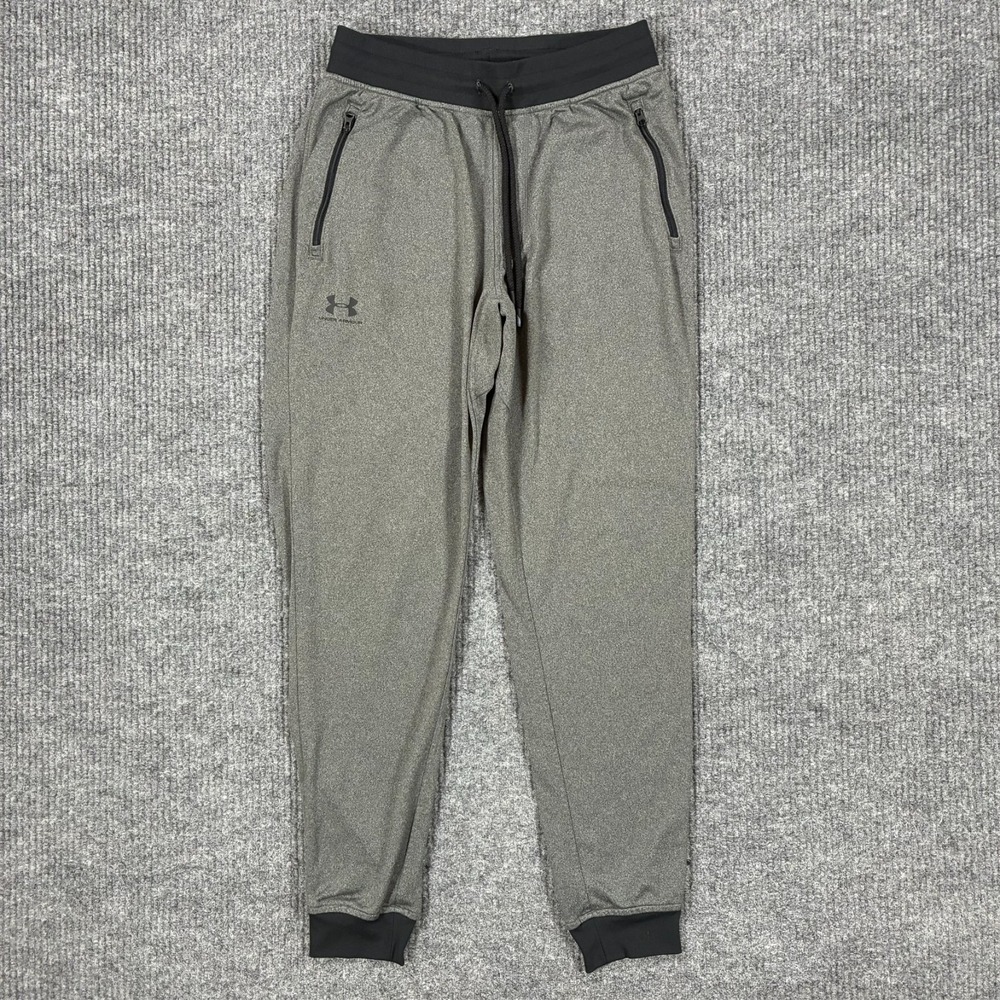 Under Armour ColdGear Jogger Pants Mens Size Medium Gray Loose Athletic Training